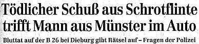 Schlagzeile Bluttat